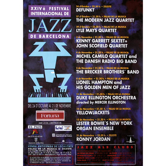 24 FESTIVAL INTERNACIONAL DE JAZZ DE BARCELONA - 1992