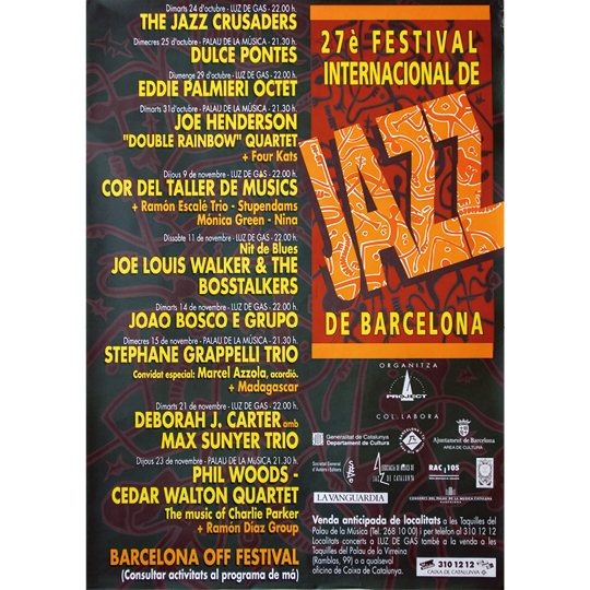 27 FESTIVAL INTERNACIONAL DE JAZZ DE BARCELONA - 1995