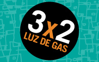 3 X 2  LUZ DE GAS