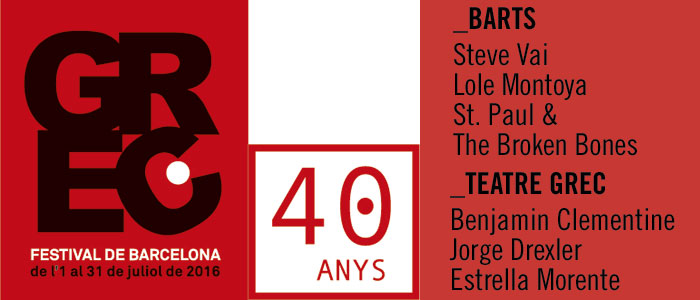 CONCERTS THEPROJECT AL GREC FESTIVAL DE BARCELONA 2016