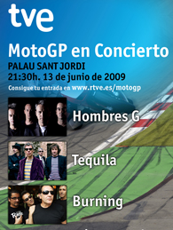 HOMBRES G + TEQUILA + BURNINGMotoGP en concierto
