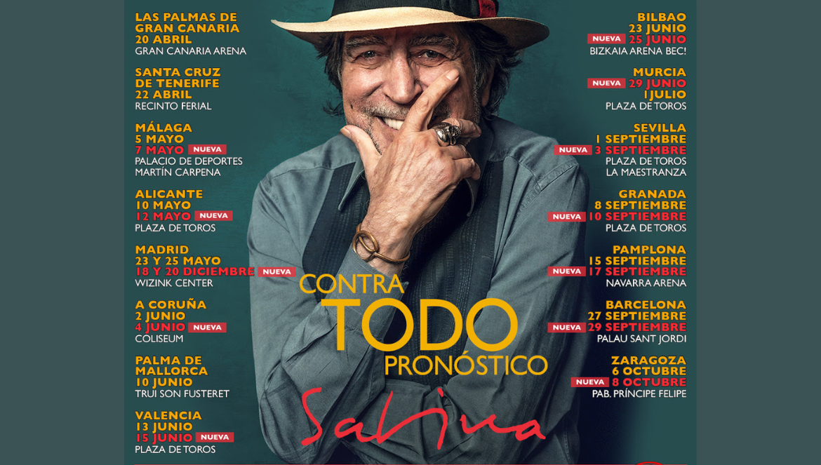 JOAQUÍN SABINA 'CONTRA TODO PRONÓSTICO': NUEVAS FECHAS A LA VENTA